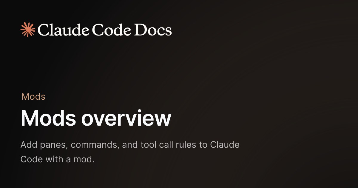 Claude Code Mods