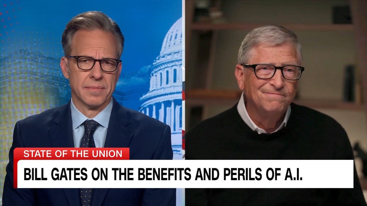 比尔·盖茨接受 CNN 采访