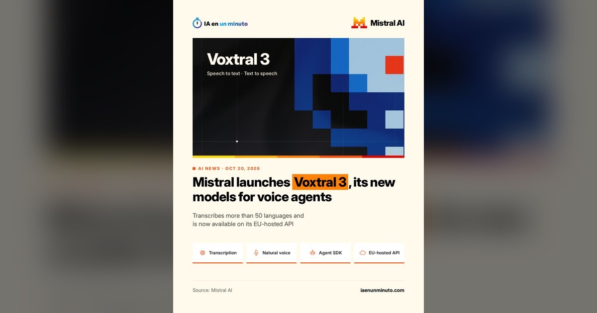 Voxtral 3 发布卡